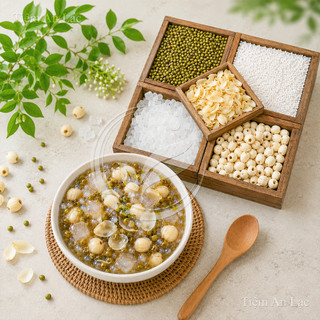 Cháo an thần ngủ ngon, thanh nhiệt mát gan,giải nhiệt mùa hè, set cháo thơm mát cho cả gia đình
