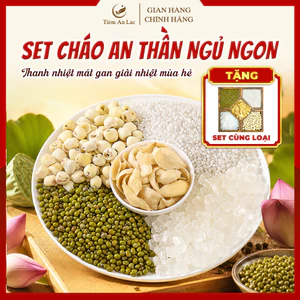 Cháo an thần ngủ ngon, thanh nhiệt mát gan,giải nhiệt mùa hè, set cháo thơm mát cho cả gia đình