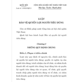 Luật Bảo vệ quyền lợi người tiêu dùng