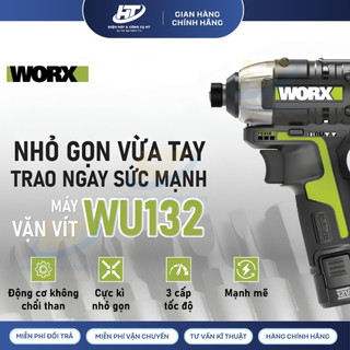 Máy vặn vít dùng pin 12V Worx WU132X-21 (2 Pin 2.0Ah & 1 Sạc)