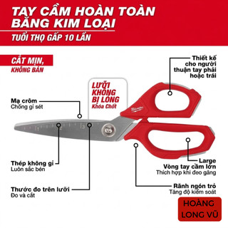 Kéo cắt đa năng Milwaukee 48-22-4046 9.3 inch