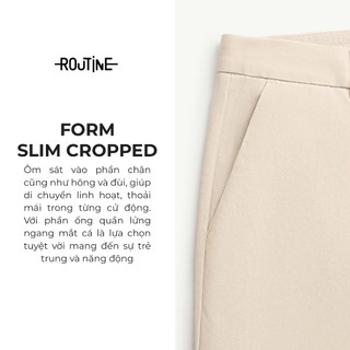 Quần Dài Nam Kaki Form Slim Cropped - Routine 10S25PCA018
