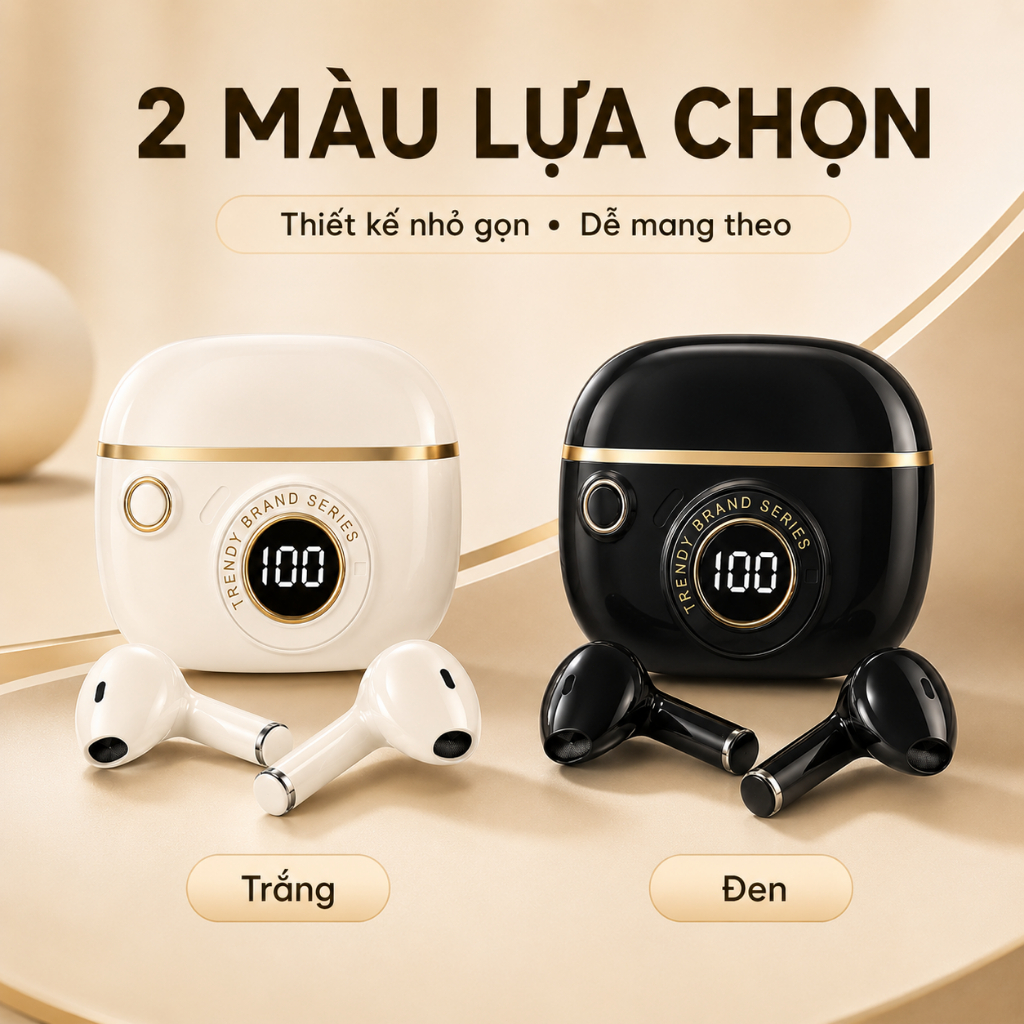 Tai Nghe Bluetooth 5.4 Không Dây｜Màn Hình LED｜Cảm Ứng｜Âm Thanh HiFi｜Đeo Êm Tai