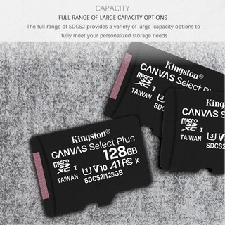 Thẻ Kingston 100% chính hãng SD / TF lưu trữ dữ liệu thẻ lưu trữ 32GB 64GB 128GB 256GB 512GB mini cắm và chạy đầu r