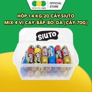 Hộp 20 Cây Xúc Xích Tiệt Trùng Siuto S2 Vietinter Foods (Cây 85g)