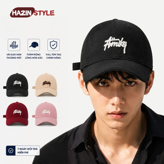 Mũ Lưỡi Trai Nam Nữ Unisex Amike Thêu Chữ Nổi, Mũ Baseball Cotton Cao Cấp, Chống Nắng Thời Trang Hàn Quốc