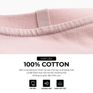 Áo Thun Nữ Tay Ngắn Trơn 100% Cotton Form Regular - Routine 10S24TSSW001