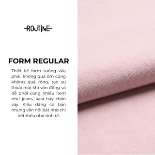 Áo Thun Nữ Tay Ngắn Trơn 100% Cotton Form Regular - Routine 10S24TSSW001
