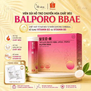 Viên Sủi Hỗ Trợ Chuyển Hóa Chất Béo Balporo Bbae Hộp 3 Ống