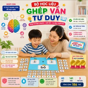 Học Liệu Ghép Vần Tư Duy - Dành Cho Các Bé Đang Trong Quá Trình Học Đánh Vần