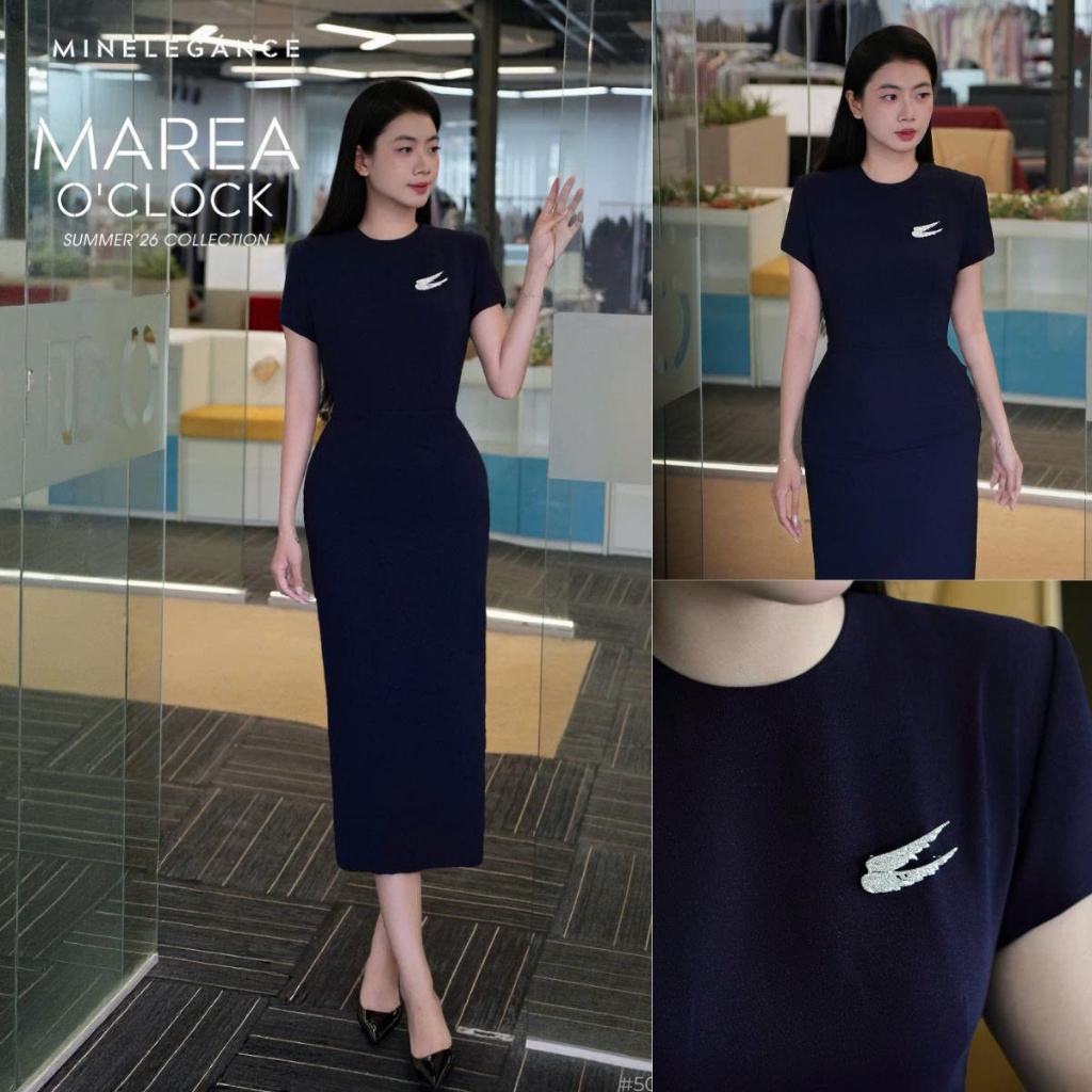 MINELEGÁNCE | VÁY BÚT CHÌ DÁNG DÀI SANG TRỌNG, THANH LỊCH - MIN50