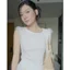 TheBlueTshirt - Áo thun phom dáng body fit cho nữ - Detachable Feather Rib Top - Women