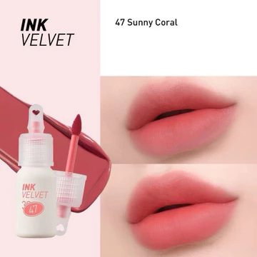 [CHÍNH HÃNG 100%] SON KEM PERIPERA INK VELVET #47 SUNNY CORAL
