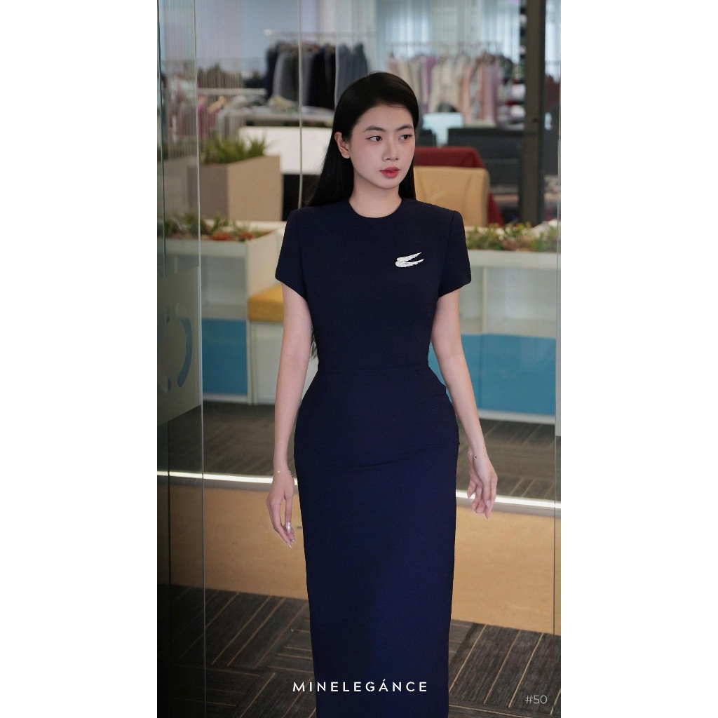 MINELEGÁNCE | VÁY BÚT CHÌ DÁNG DÀI SANG TRỌNG, THANH LỊCH - MIN50