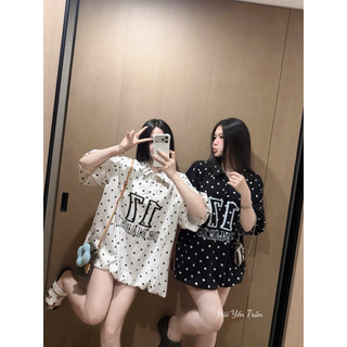 Áo phông cộc tay dáng ngắn xuông xinh iu