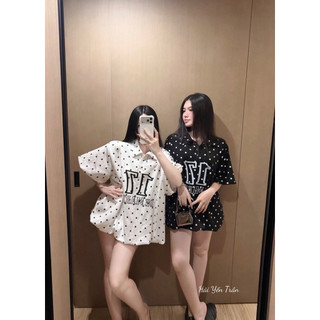 Áo phông cộc tay dáng ngắn xuông xinh iu