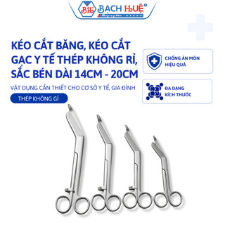 Kéo Cắt Băng Gạc Y Tế Thép Không Gỉ - Kéo Cắt Băng Pakistan Sắc Bén (14cm - 20cm)
