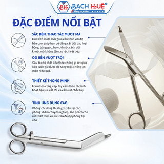 Kéo Cắt Băng Gạc Y Tế Thép Không Gỉ - Kéo Cắt Băng Pakistan Sắc Bén (14cm - 20cm)