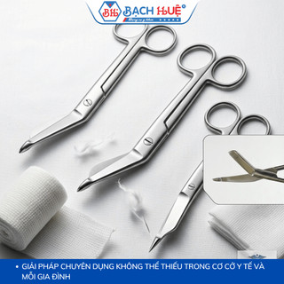 Kéo Cắt Băng Gạc Y Tế Thép Không Gỉ - Kéo Cắt Băng Pakistan Sắc Bén (14cm - 20cm)