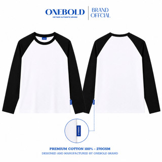 Áo Thun Tay Dài Trơn RAGLAN Brand ONEBOLD Cotton 270Gsm Form BOXY Phong Cách Trẻ Trung - OB24