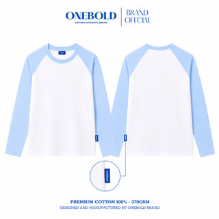 Áo Thun Tay Dài Trơn RAGLAN Brand ONEBOLD Cotton 270Gsm Form BOXY Phong Cách Trẻ Trung - OB24