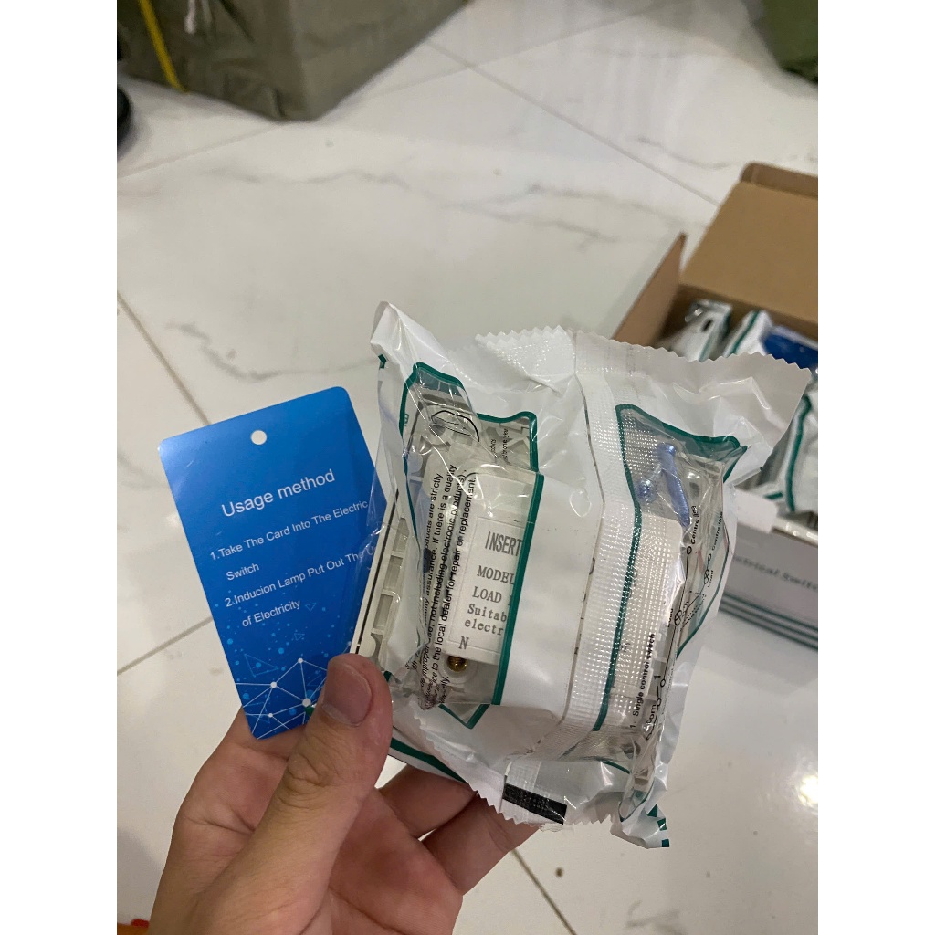 Công tắc đóng ngắt điện bằng thẻ dùng cho khách sạn,nhà nghỉ 220V 40A 5500W