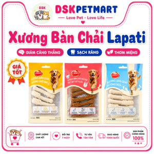 Xương Gặm Canxi Sạch Răng Dạng Bàn Chải LAPATI 90GR - Fonti INU Que Gặm Bàn Chải Gặm Giảm Stress