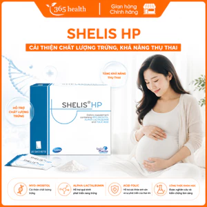 Shelis HP Hộp 20 gói - Hỗ trợ sinh sản chuyên sâu cho nữ giới, cải thiện chất lượng trứng