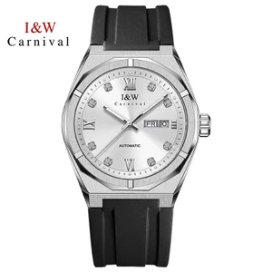 Đồng Hồ Nam Chính Hãng I&W Carnival 751G-S1 Full Box Chống Nước Kính Sapphire (Máy Cơ Tự Động)