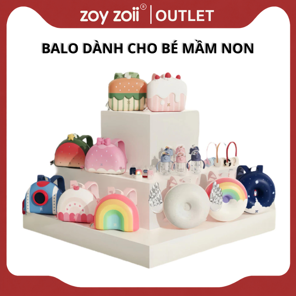 Balo Mầm Non Zoyzoii Cho Bé Trai Bé Gái Đi Học Mẫu Giáo Nhiều Hình Dễ Thương Cao Cấp