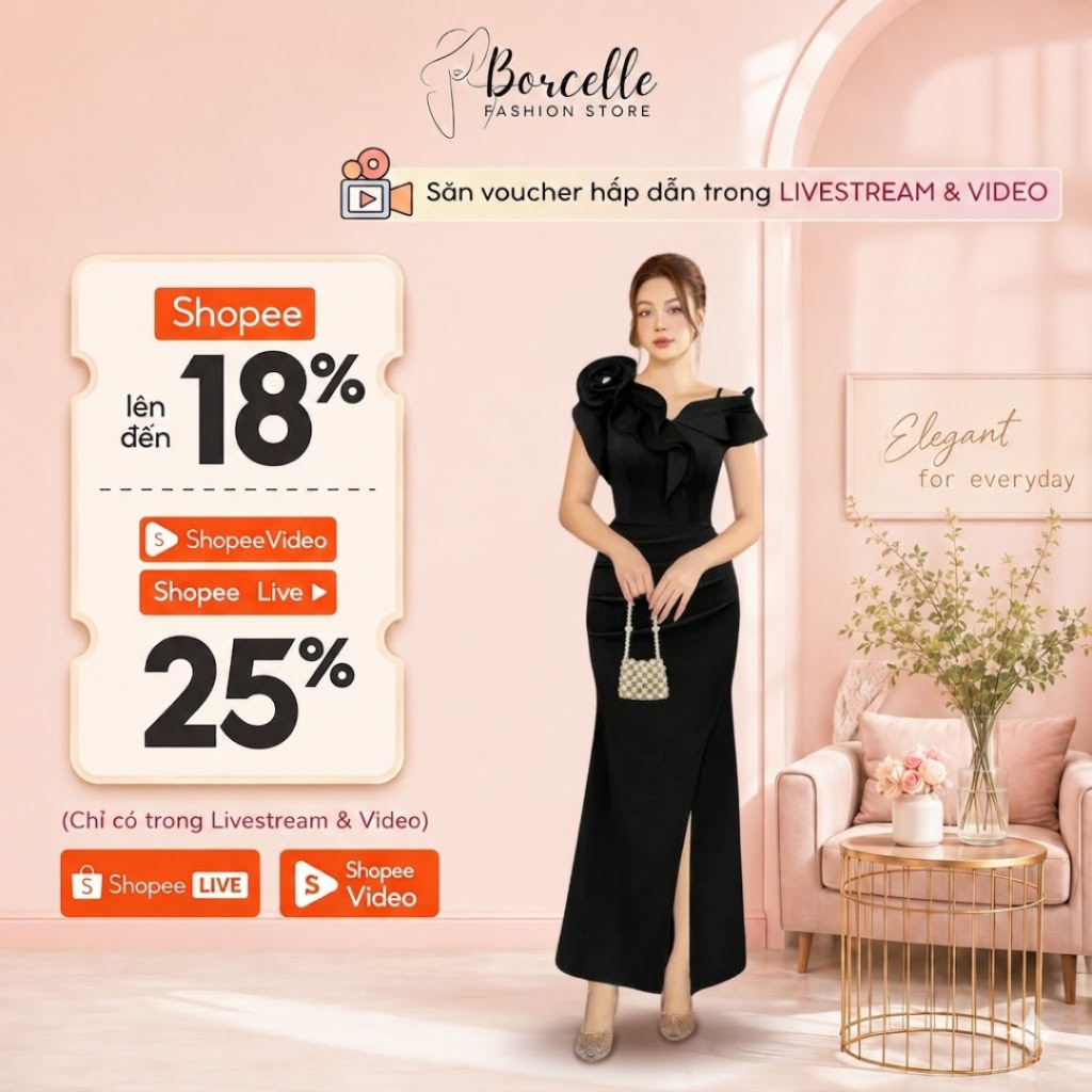 Váy Dự Tiệc Mẫu Trung Niên Bigsize - Đầm Trung Niên Đi Ăn Cưới Dự Tiệc Sang Trọng Hoa Ôm Ngực TK02