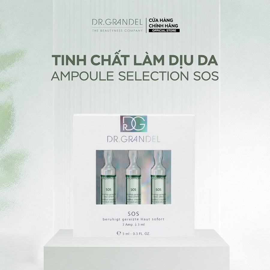 Tinh Chất Cấp Cứu Làn Da Dr. Grandel  , Giảm Kích Ứng Tức Thì , SOS Ampoule  9ml