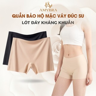 Quần Bảo Hộ Cao Cấp Đúc Su Không Lộ Viền, Quần Mặc Trong Váy Ôm Mông Đáy Kháng Khuẩn AMYBRA V6897
