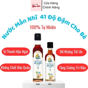 Nước Mắm Nhĩ Nguyên Chất Thuyền Xưa 41N - Cao Đạm Vị Dịu - 100% tự nhiên. Nước Mắm Ăn Dặm Cho Bé