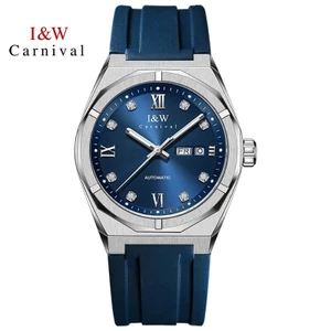 Đồng Hồ Nam Chính Hãng I&W Carnival 751G-S2 Full Box Chống Nước Kính Sapphire (Máy Cơ Tự Động)