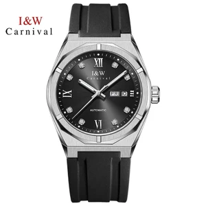 Đồng Hồ Nam Chính Hãng I&W Carnival 751G-S3 Full Box Chống Nước Kính Sapphire (Máy Cơ Tự Động)
