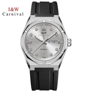 Đồng Hồ Nam Chính Hãng I&W Carnival 751G-S4 Full Box Chống Nước Kính Sapphire (Máy Cơ Tự Động)