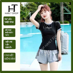 DB020 Bộ bơi,đồ bơi nữ 2 mảnh quần đùi 2 lớp dáng thể thao năng động, bộ bơi đi biển HAN.T Shop