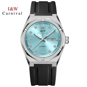 Đồng Hồ Nam Chính Hãng I&W Carnival 751G-S6 Full Box Chống Nước Kính Sapphire (Máy Cơ Tự Động)