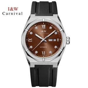 Đồng Hồ Nam Chính Hãng I&W Carnival 751G-S7 Full Box Chống Nước Kính Sapphire (Máy Cơ Tự Động)