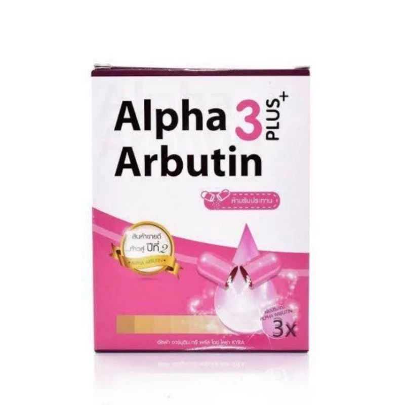Vỉ 10 Viên Bột Kích Trắng Alpha Arbutin 3 Plus - Chuẩn Thái Đủ Loại