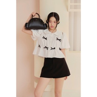 Chân váy OLV ngắn chữ A đơn giản dễ phối Plain Cotton Mini Skirt nhiều màu phù hợp đi chơi