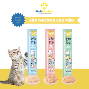 10 Thanh Súp Thưởng Cho Mèo Shizuka 15g Mix Nhiều Vị Bổ Sung Dinh Dưỡng, Hỗ Trợ Tiêu Hoá