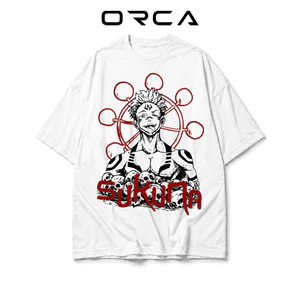 Áo thun Orca in hình Sukuna Ryomen Jujutsu Kaisen - Vải Cotton cao cấp - ORCA760