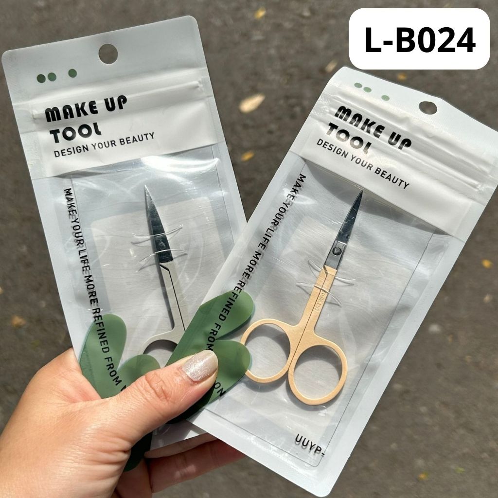 Kéo Cắt Tỉa Lông Mày Tay Cầm Phủ Sơn UUYP - B024
