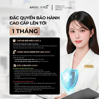 Kính áp tròng Angel Eyes Cosmo trong suốt có độ | Lens cận không màu 0.00–15.00