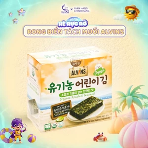 Rong Biển Hữu Cơ Tách Muối Alvins Hàn Quốc Cho Bé Ăn Dặm Từ 6 Tháng Tuổi