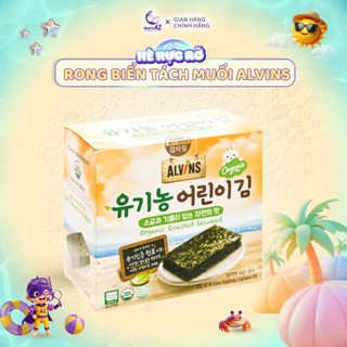 Rong Biển Hữu Cơ Tách Muối Alvins Hàn Quốc Cho Bé Ăn Dặm Từ 6 Tháng Tuổi