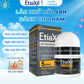 Lăn Khử Mùi Mồ Hôi Dành Cho Nam Giới Etiaxil Men 15ml, Ngăn Tiết Mồ Hôi Khử Mùi Cơ Thể Hiệu Quả