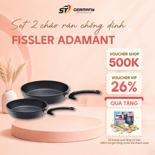 Set 2 Chảo Rán Chống Dính Fissler Adamant Comfort Kích Thước 24cm - 28cm  Cao Cấp GermanySnT HCM 80018